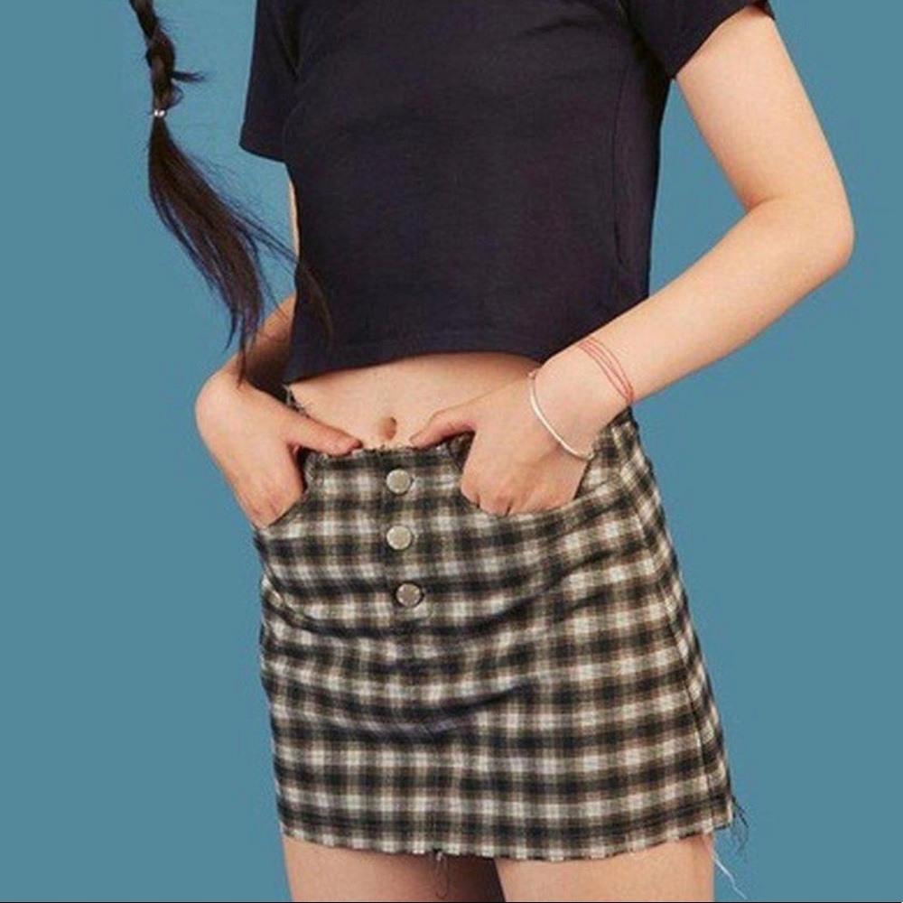 UNIF plaid miniskirt